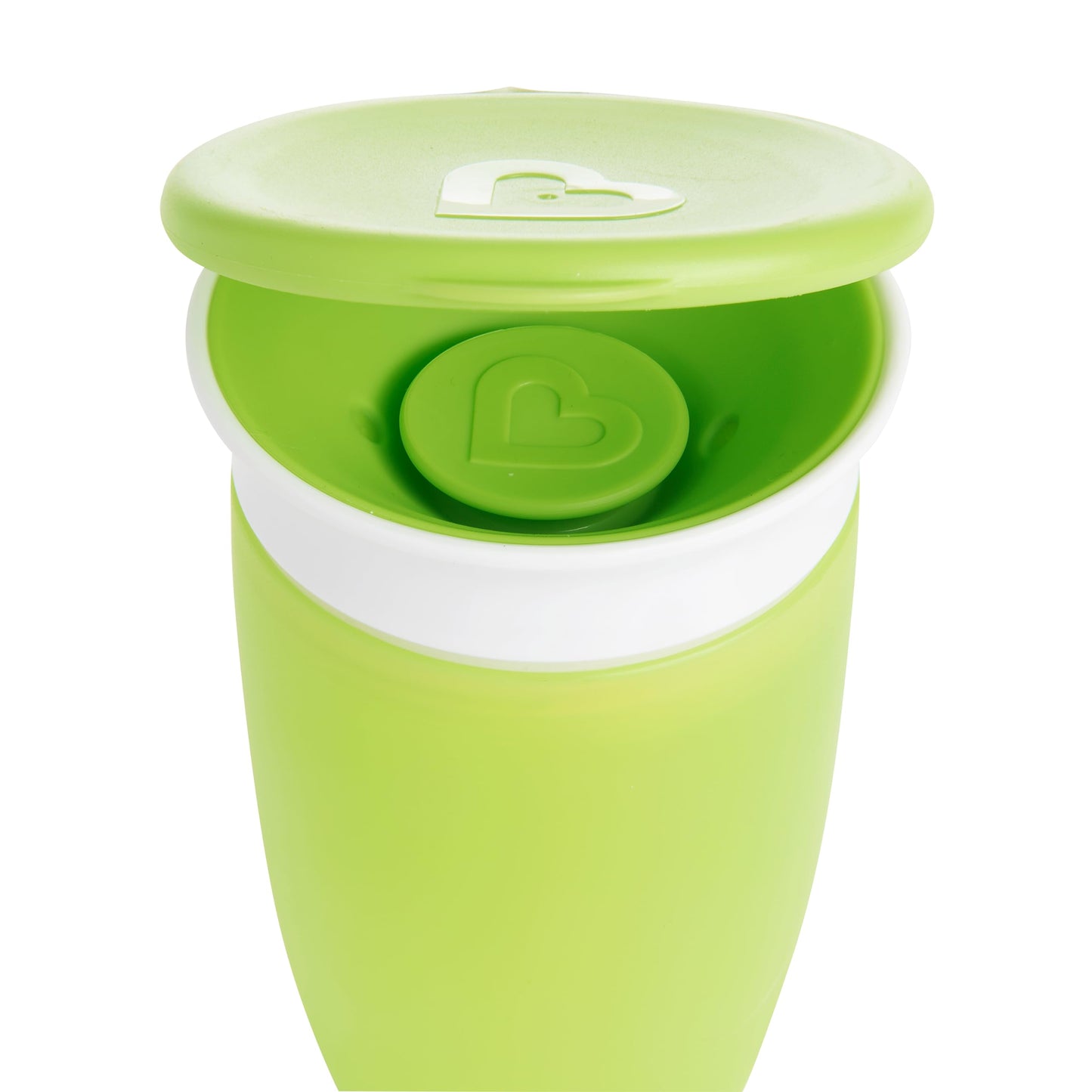 Munchkin Miracle 360 Sippy Cup | Trainer Toddler BPA Free Baby & Toddler Cups w.Handles | Non Spill | Dishwasher Safe Baby | Leakproof | 6+ Months| 7oz/207ml | 2 Pack | Blue/Green