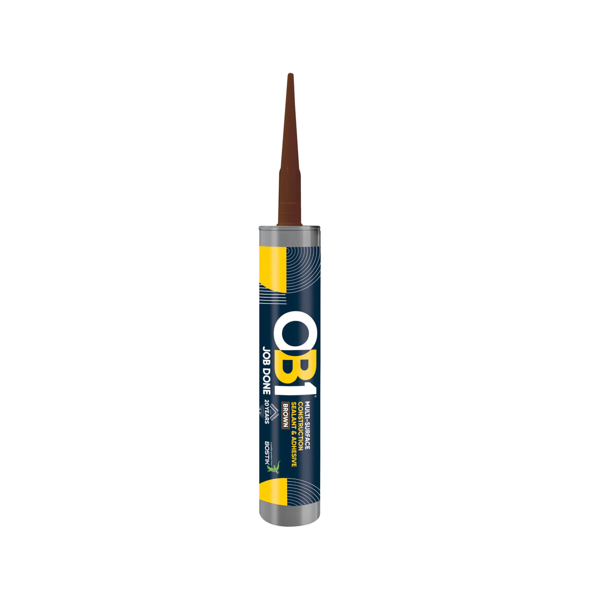 OB1 Clear Multi-Surface Construction Sealant & Adhesive, 290ml 2in1 formula
