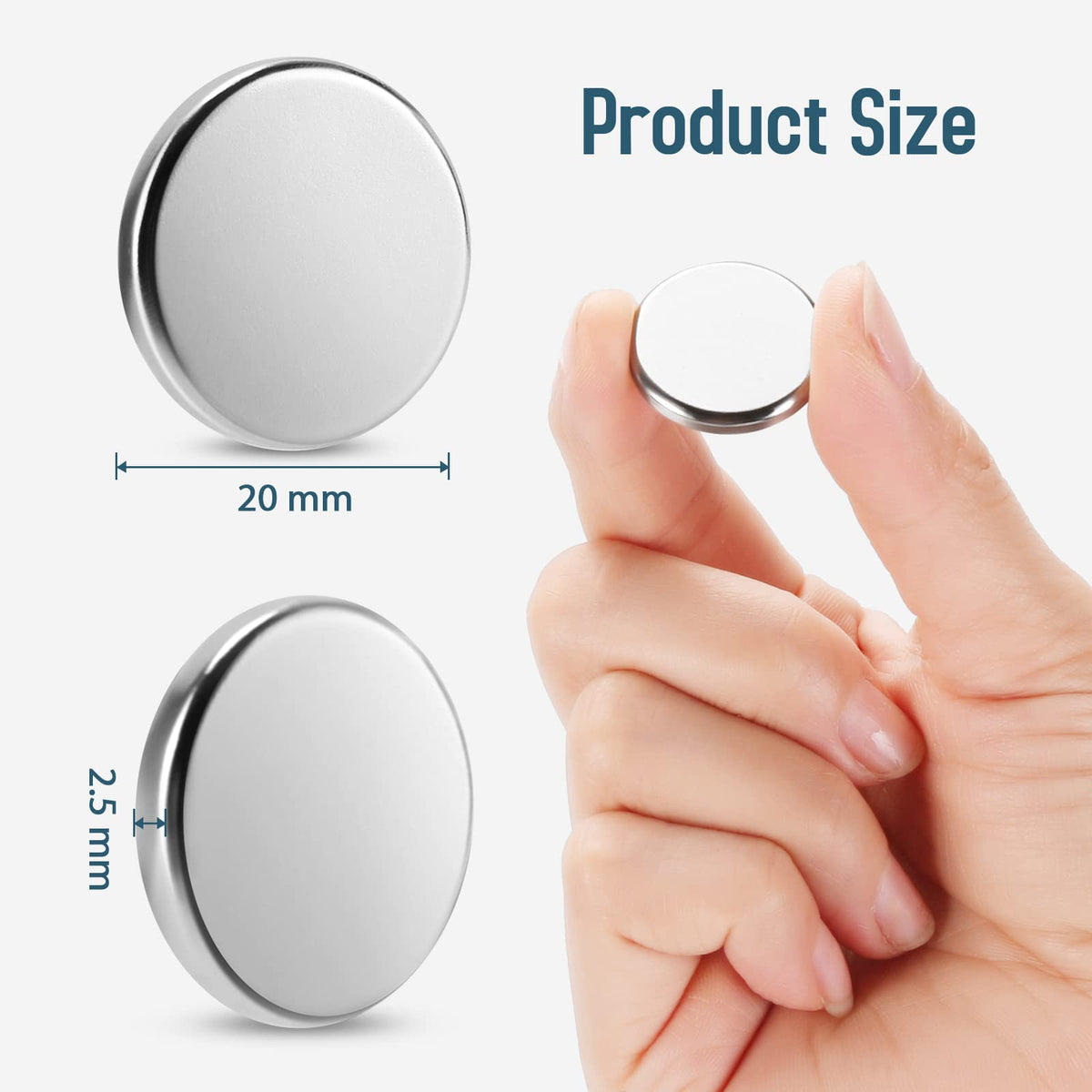 Yizhet 50 PCS 8 * 1mm Magnets, Small Mini yet Strong, Neodymium for Craft