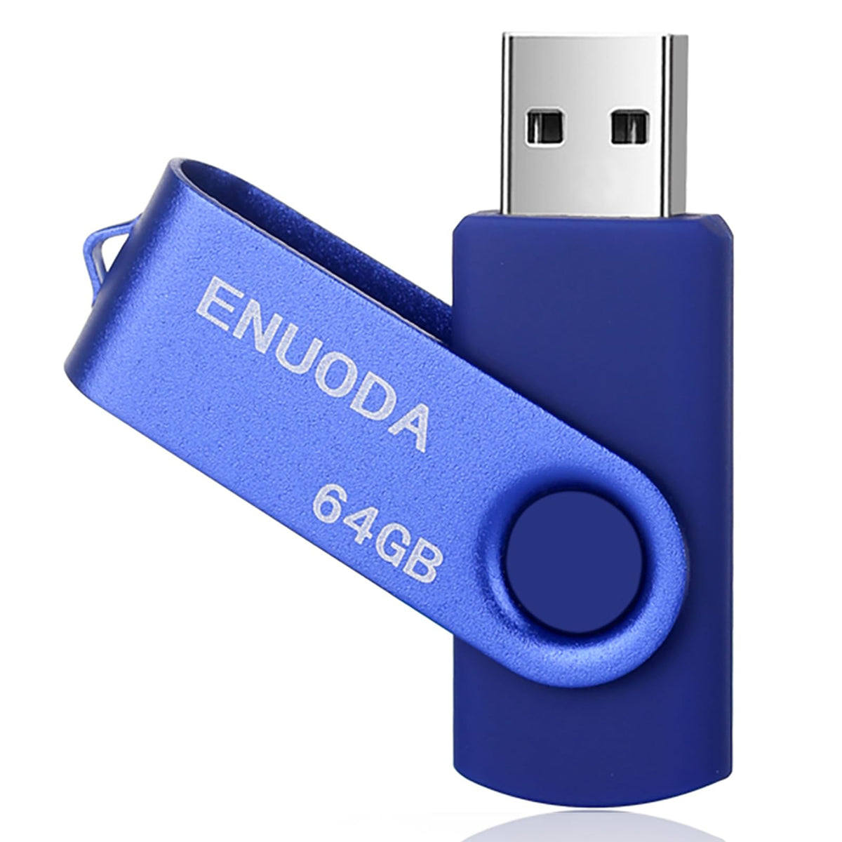 ENUODA Memory Stick 128GB USB 2.0 Flash Drives Swivel Design Storage Thumb Drive Pen Drive (Black)