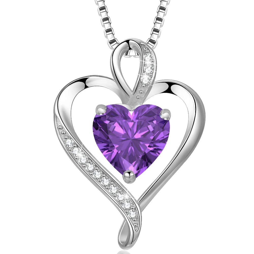 LAVUMO Heart Necklace for Women 925 Sterling Silver Love Pendant Jewellery