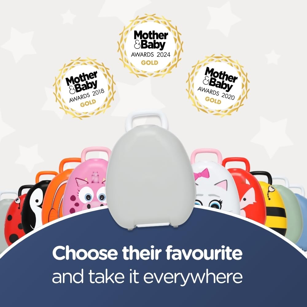 My Carry Potty - Travel Potty, Award-Winning Portable Toddler Toilet Seat for Kids to Take Everywhere (Ladybird)