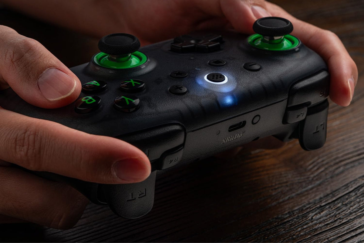 8Bitdo Ultimate 2C Wireless Controller for Windows PC and Android, with 1000Hz Polling Rate, Hall Effect Joysticks and Hall Triggers, and Remappable L4/R4 Bumpers (Peach)
