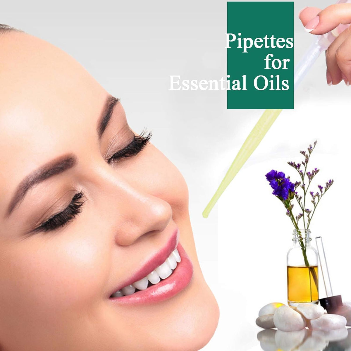 moveland 𝟭𝟬𝟬𝟬𝗣𝗰𝘀 𝟯𝗺𝗹 Dropper Pipettes- Plastic Transfer Pipette for Lab Science, Essential Oil, DIY Art, Medicine - Excellent Suction Without Leakage