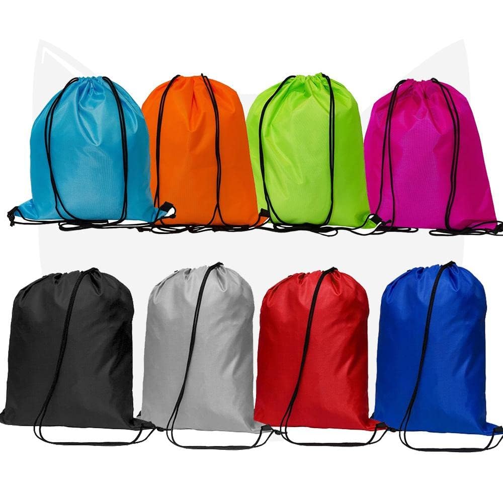 WESTWOOD FOX Drawstring Gym Bag String Bags Gym Sack Backpack PE Bags for Women Men Trainer Swimming Bag Travel Beach School Holidays Suitable for Sports,kids,Boys,Girls (Green)
