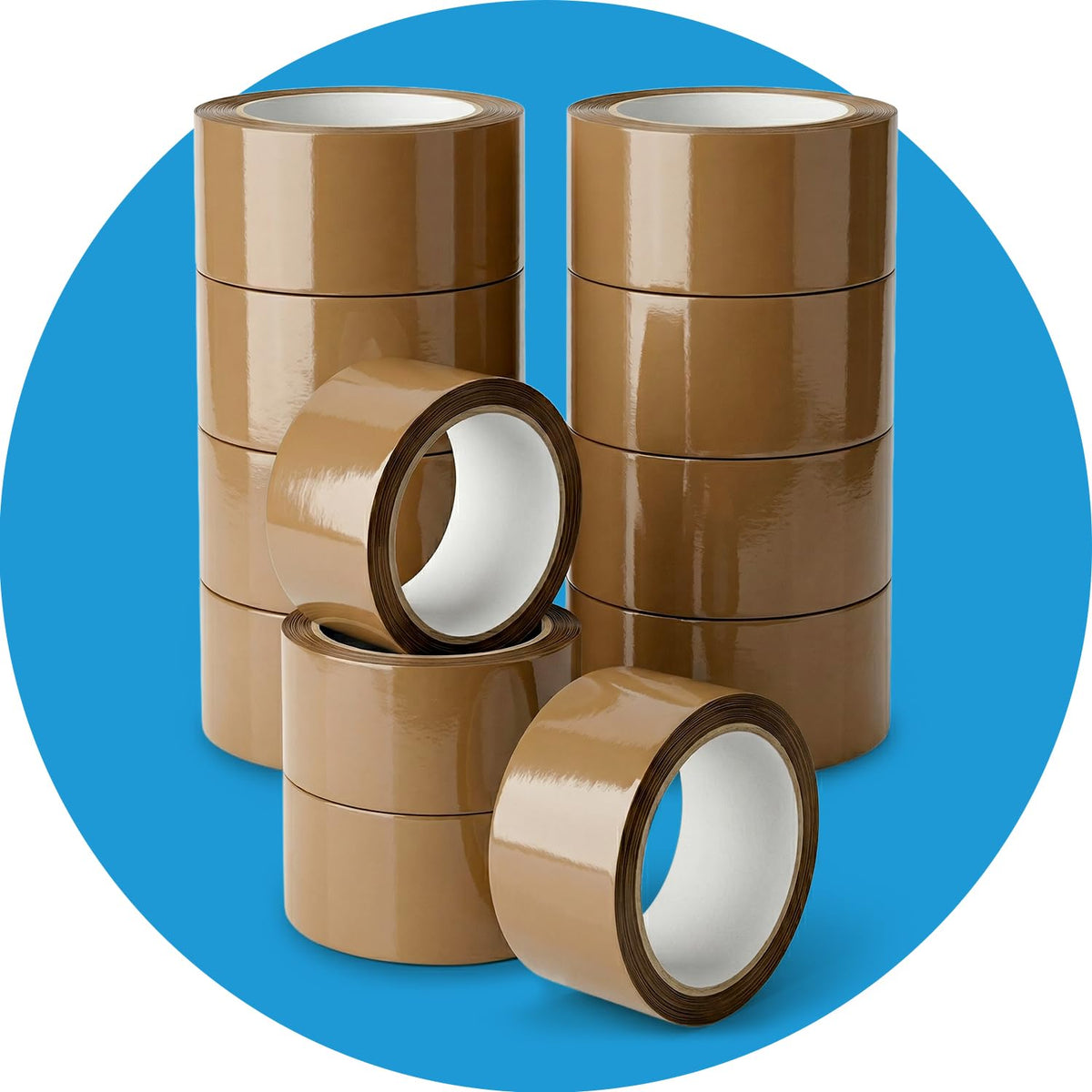 Packaging Tape, Industrial Brown Parcel Tape 3 Rolls With Low Noise - 48mm X 66m, Secure Sticky Brown Tape For Box Packaging, Moving Boxes, Packing Tape Strong For Moving House (3 rolls)
