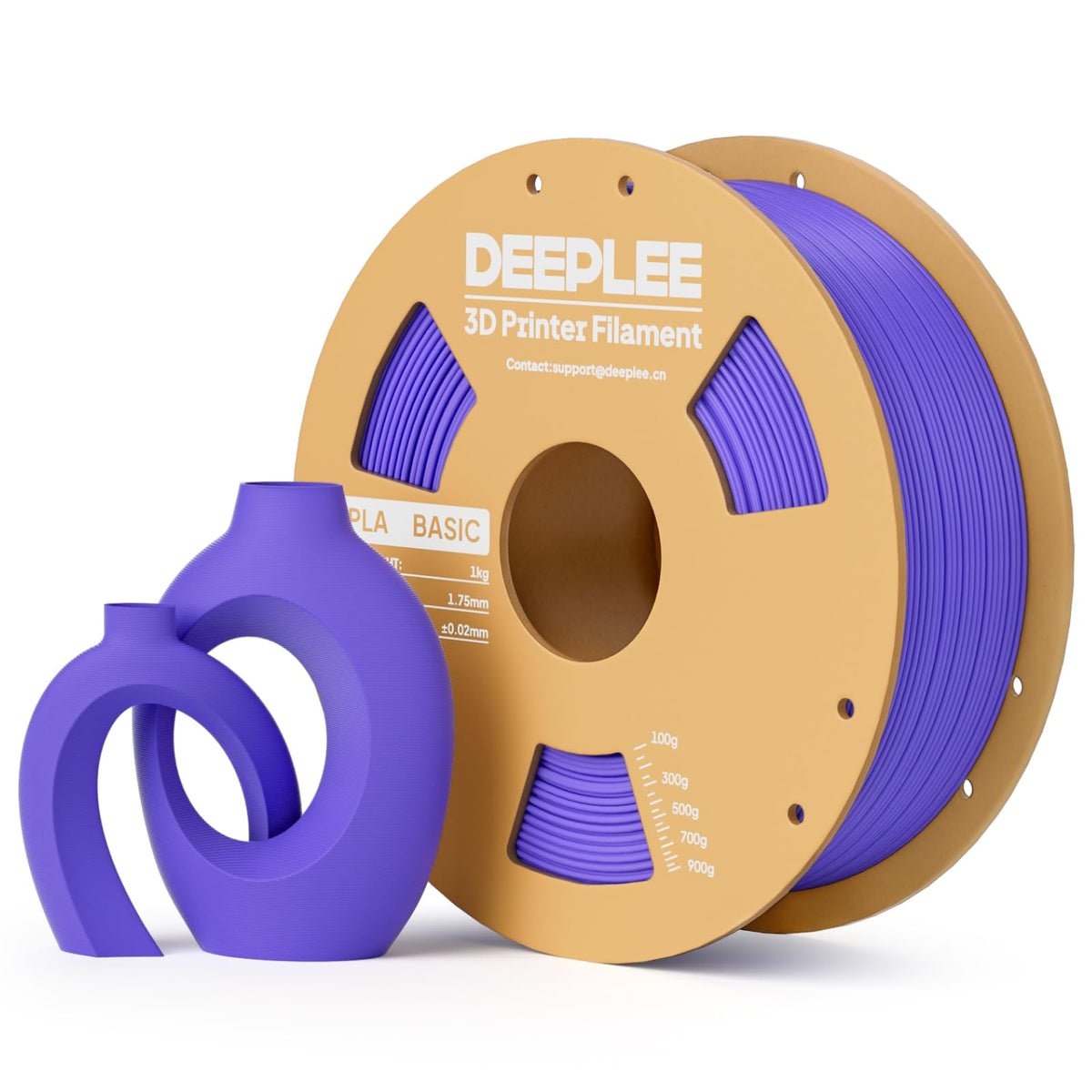 DEEPLEE PLA Filament 1.75mm, Basic 3D Filaments Beige 1kg