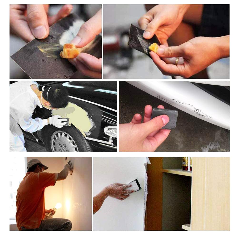 STEBRUAM Wet and Dry Sandpaper 220 Grit, Sanding Paper for Car Metal Wood