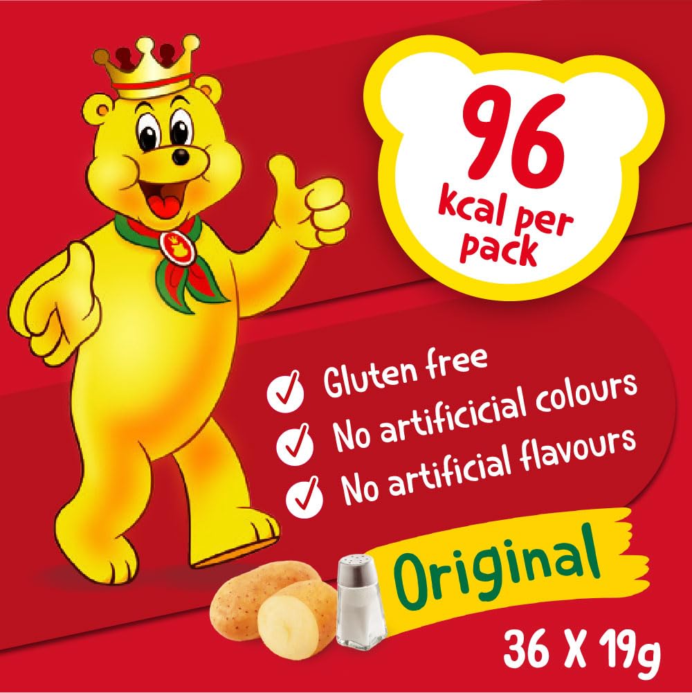 Pom Bear • Original Potato Snacks • Multipack • 6 Bags