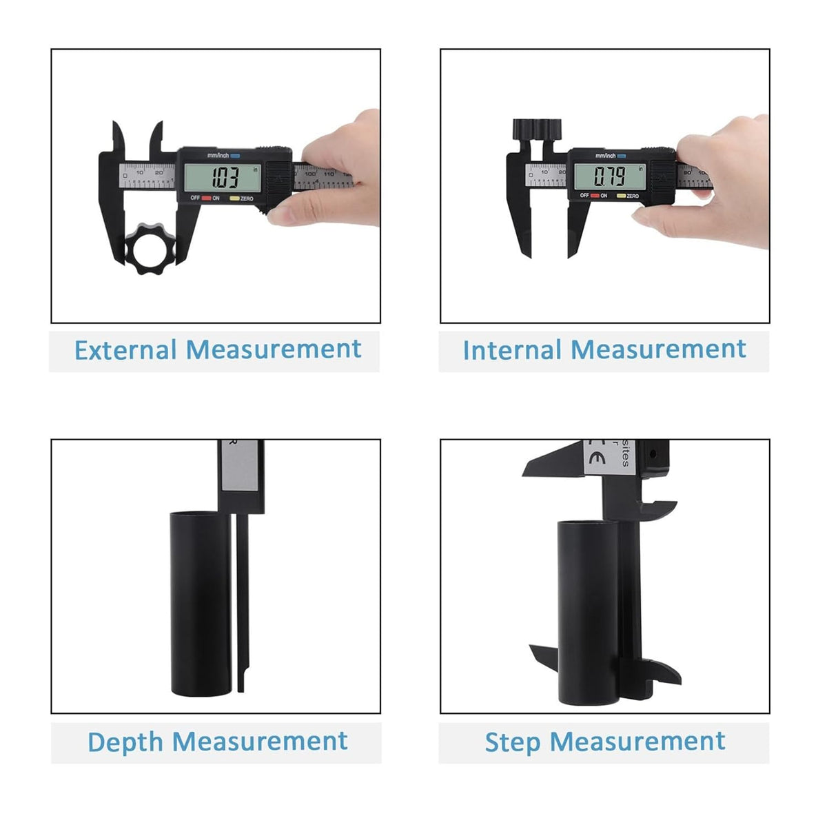 Digital Vernier Caliper, Adoric 6 Inch/150mm Calipers Measuring Tool