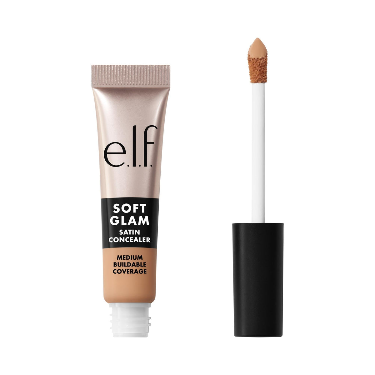 e.l.f. Soft Glam Satin Concealer, Medium Coverage for Blemishes & Under-Eye, Crease-Resistant, Long-Lasting, Vegan & Cruelty-Free, 10 Fair Cool