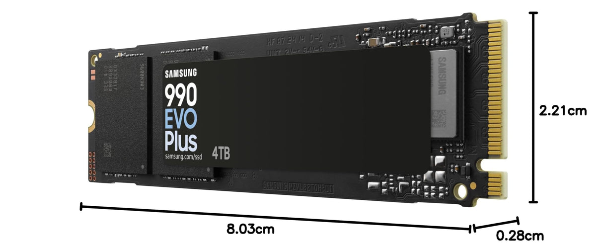 Samsung 990 PRO 1TB PCIe 4.0 (up to 7450 MB/s) NVMe M.2 (2280) Internal Solid State Drive (SSD) (MZ-V9P1T0BW)
