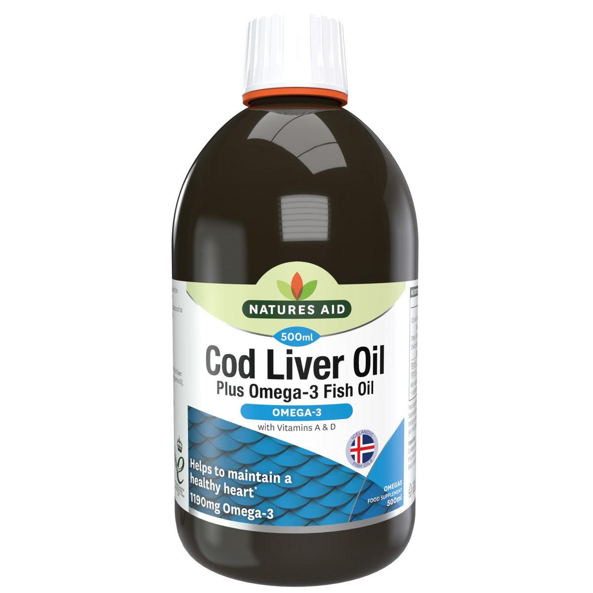 Natures Aid Cod Liver Oil 1000mg – 180 Capsules