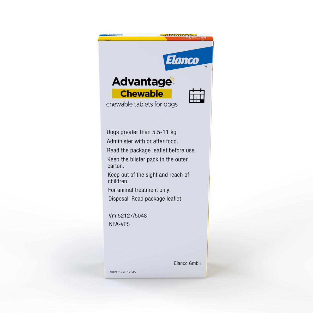 Advantage Chewable 450mg Chewable Tablets for Dogs >11 - 22kg (3 pack), Flea and Tick Treatment, Fast Acting Kills Fleas Within Hours, Prevention Lasts For A Month, Easy To Administer