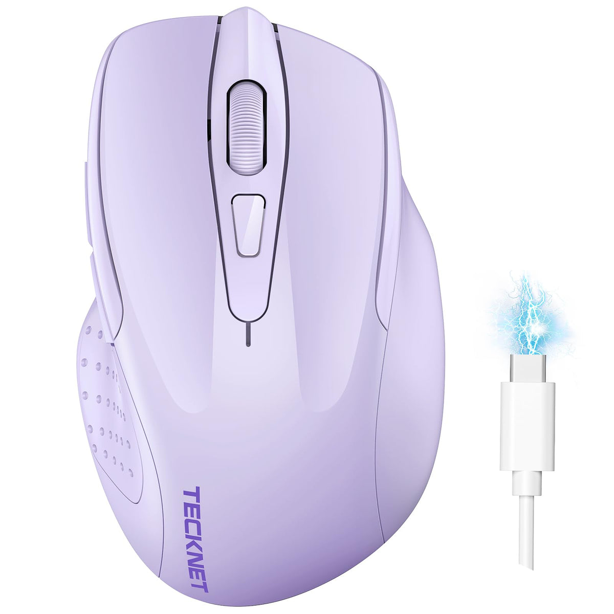 TECKNET Bluetooth Mouse, Rechargeable Bluetooth Wireless Mouse