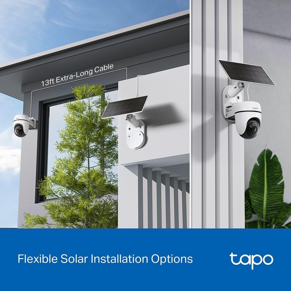 Tapo TC90 KIT 2K 3MP Solar Pan/Tilt Outdoor Security Camera Wireless