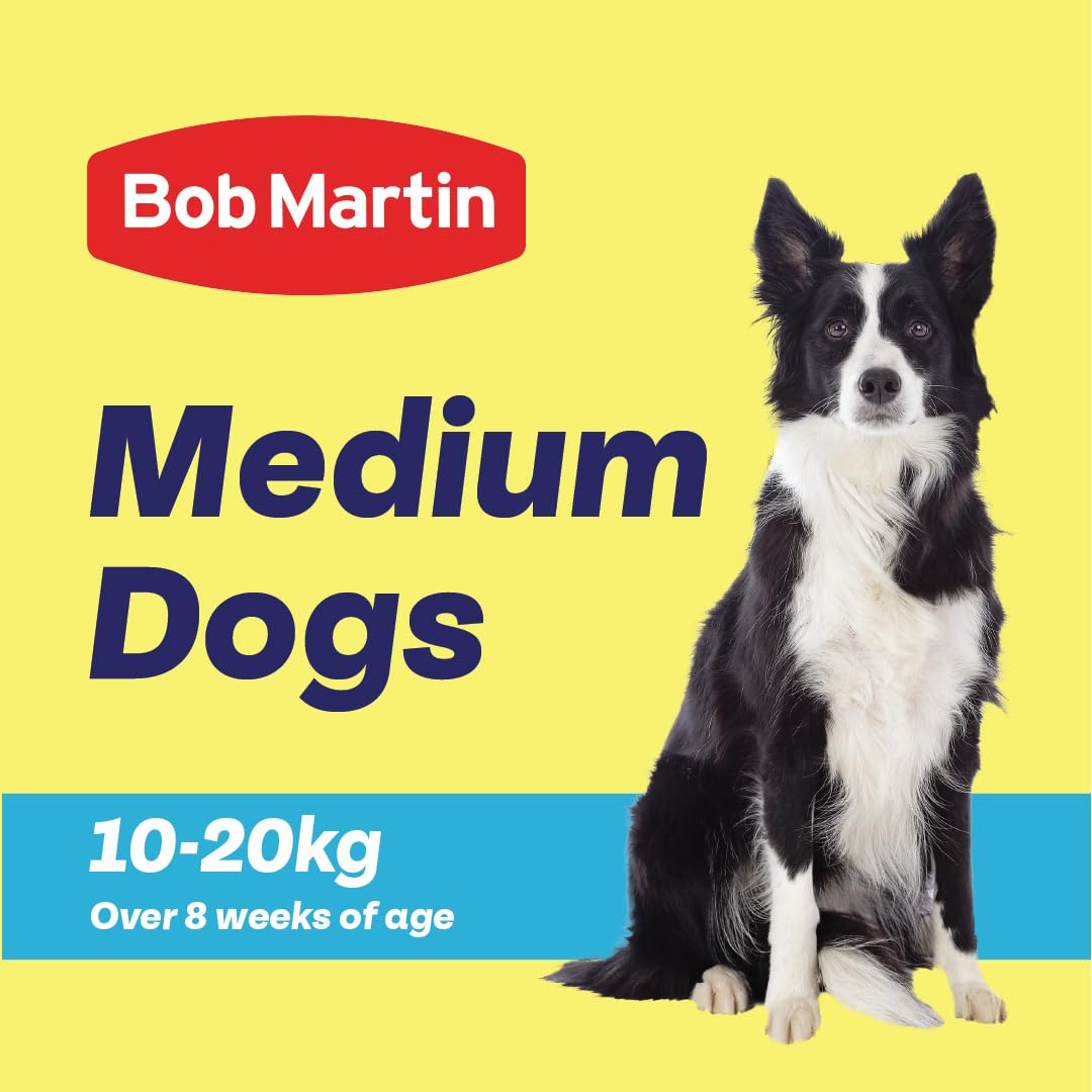 Bob Martin Clear Spot On Flea Treatment for Small Dogs (2-10kg) - Kills Fleas & Ticks (3 Pipettes)
