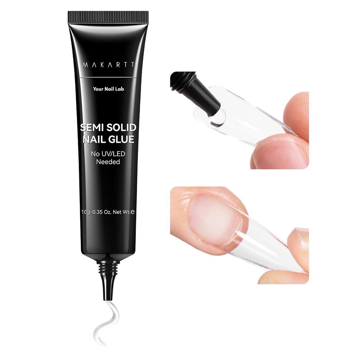 Makartt Nail Glue Extra Strong, New Super Semi Solid for Press-On Nails