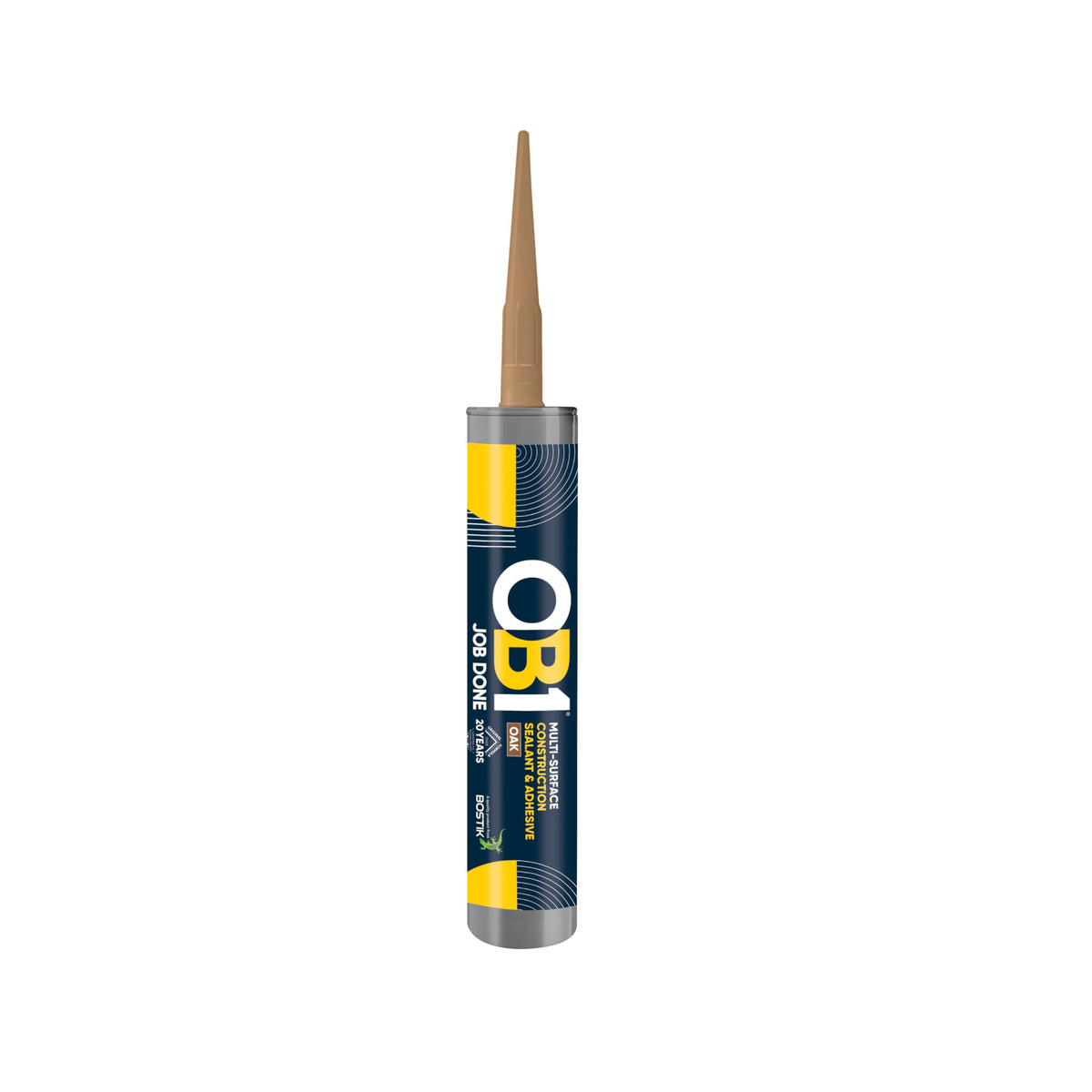 OB1 Clear Multi-Surface Construction Sealant & Adhesive, 290ml 2in1 formula