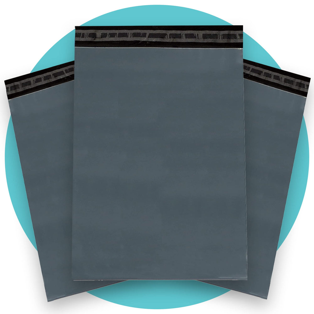 Triplast 6 x 9-Inch Plastic Mailing Postal Bag - Grey (Pack of 100)