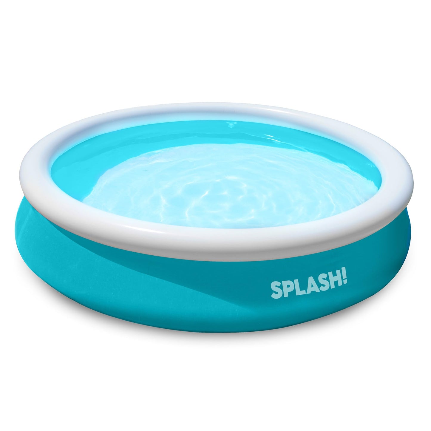 SPLASH! 6ft Inflatable Swimming Pool - Quick Set Inflatable Pool Garden with Double Vinyl Wall, Hose Adaptor, Safety Valve & Repair Patches - Outdoor Paddling Pool for Kids and Adults