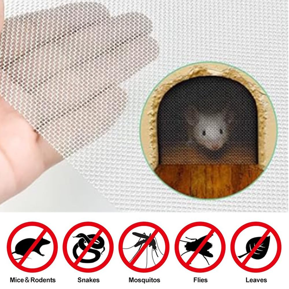304 Stainless Steel Wire Mesh Sheets, 6 Pcs Metal Rodent Mesh, 20-Mesh