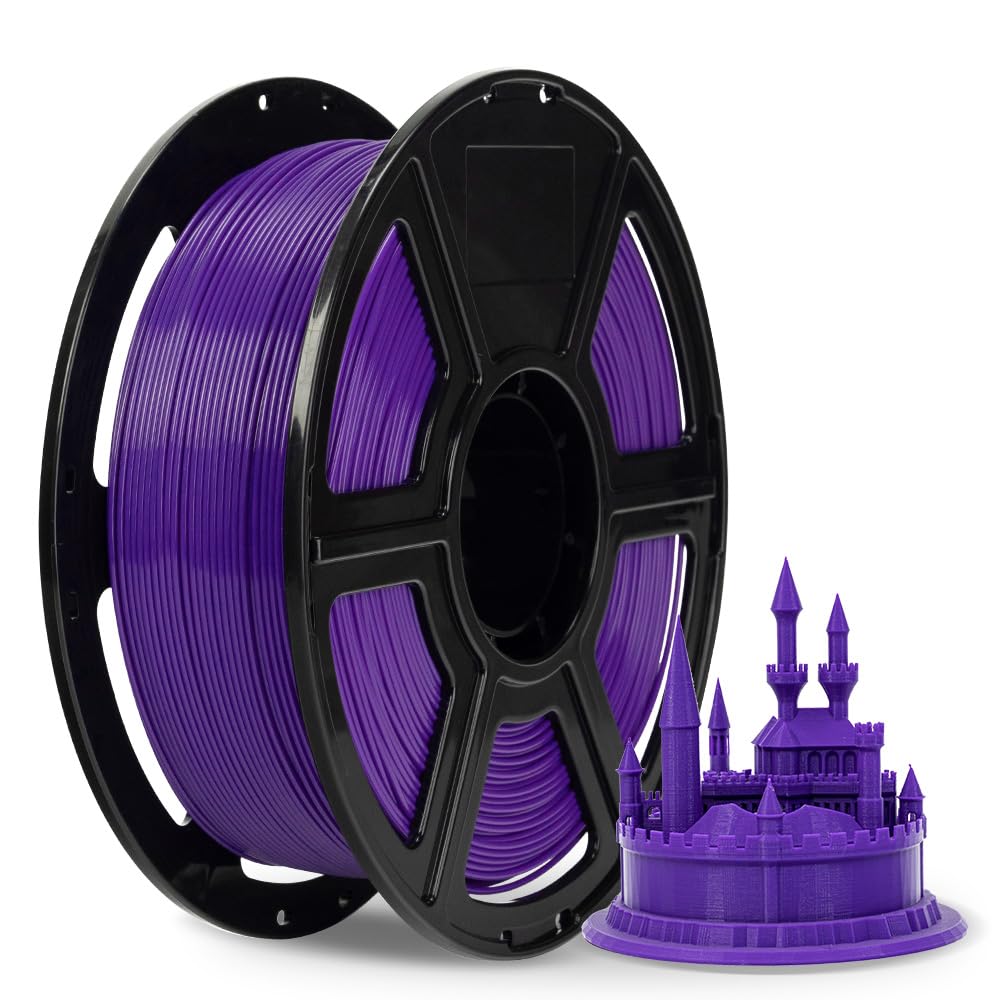 FLASHFORGE 3D Printer Filament, PLA PRO Filament 1.75mm, 1KG Spool (2.2lbs), Dimensional Accuracy +/- 0.02mm for FDM 3D Printers, Better Tenacity & No Knotting (White)