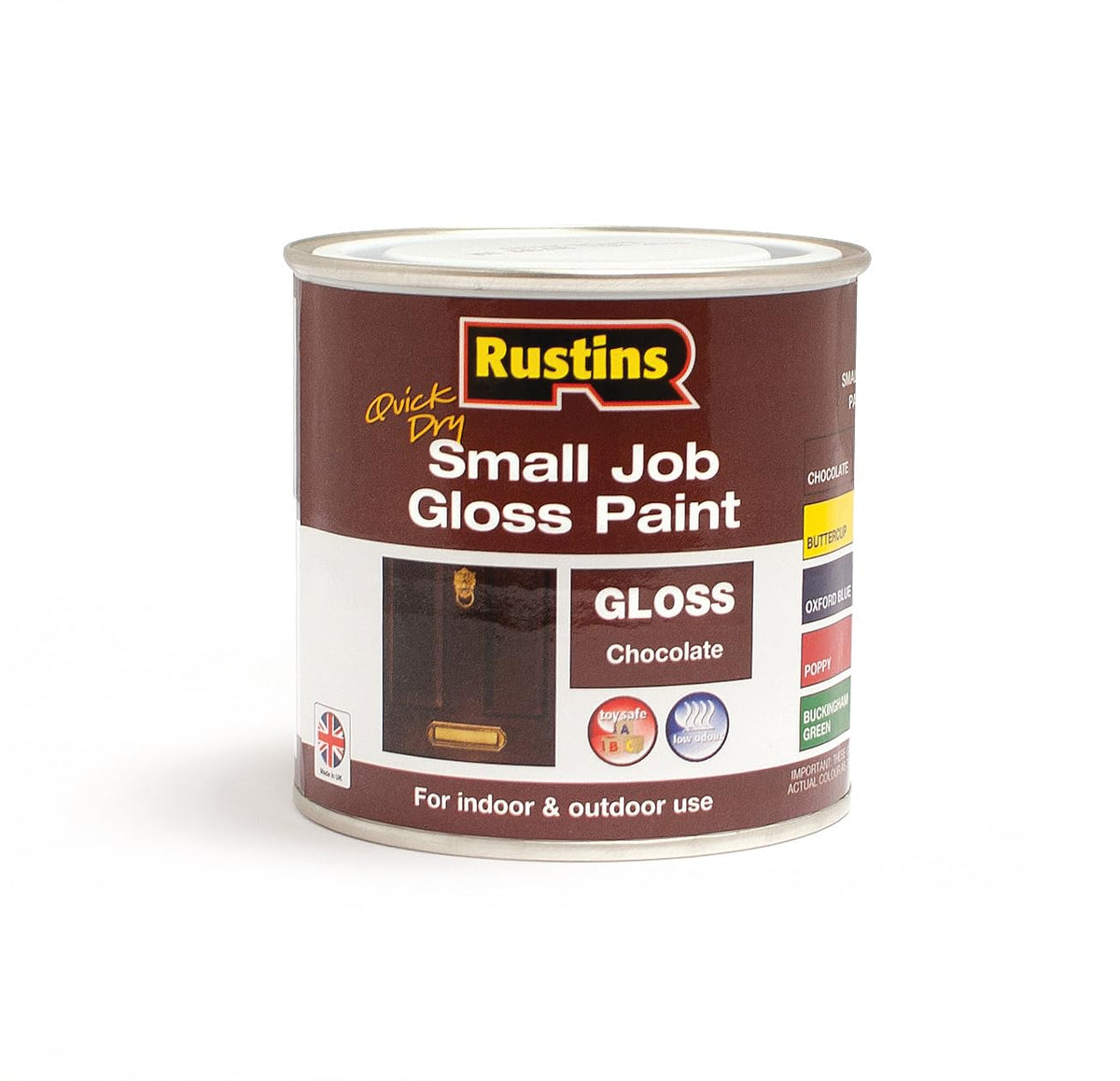 RUSTINS Small Job Satin Paint Chocolate 250ml