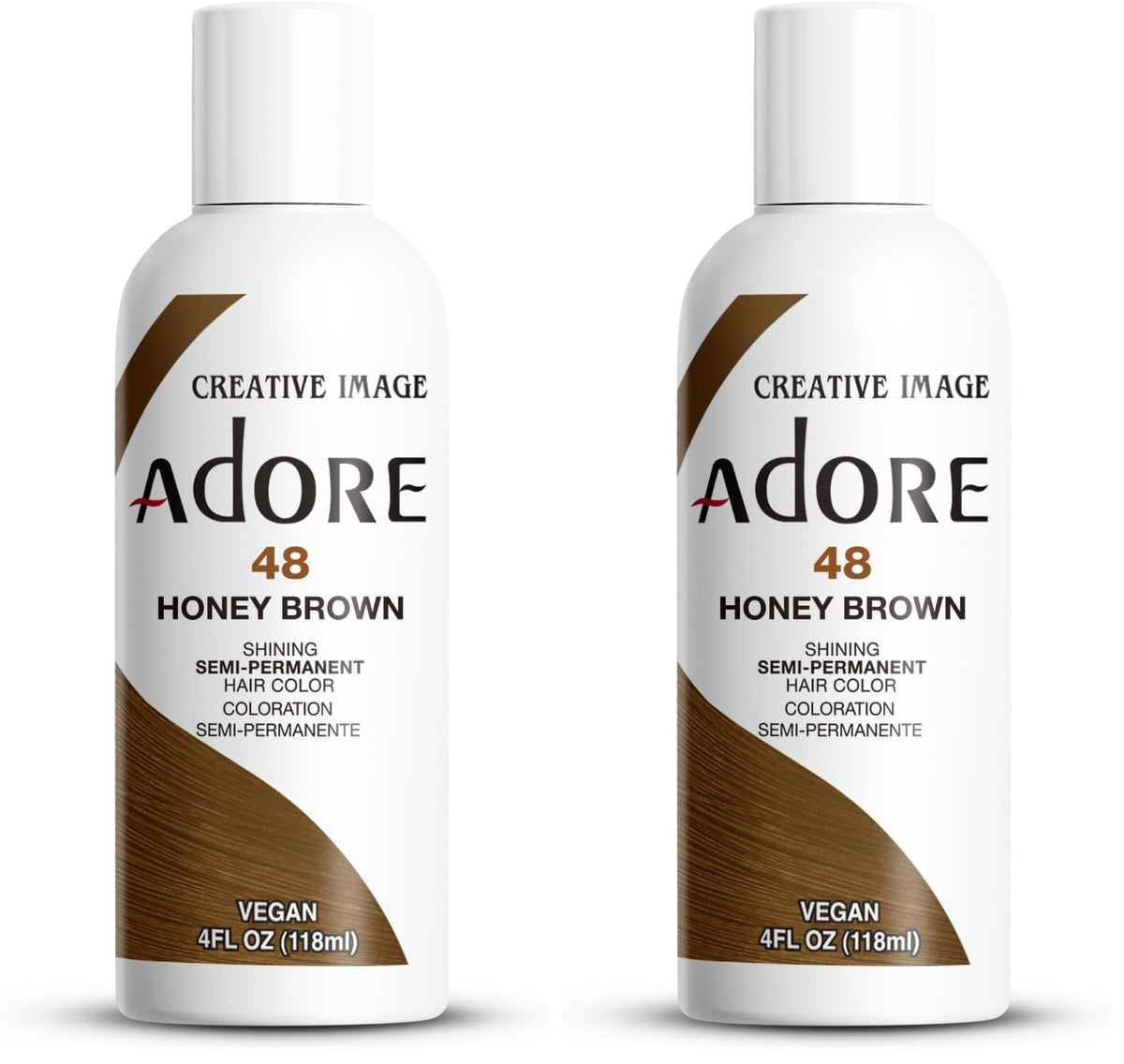 Adore Shining Semi Permanent Hair Colour 121 Jet Black – Vibrant Black Hair Dye, Vegan & Cruelty-Free, Ammonia, Peroxide & Alcohol Free
