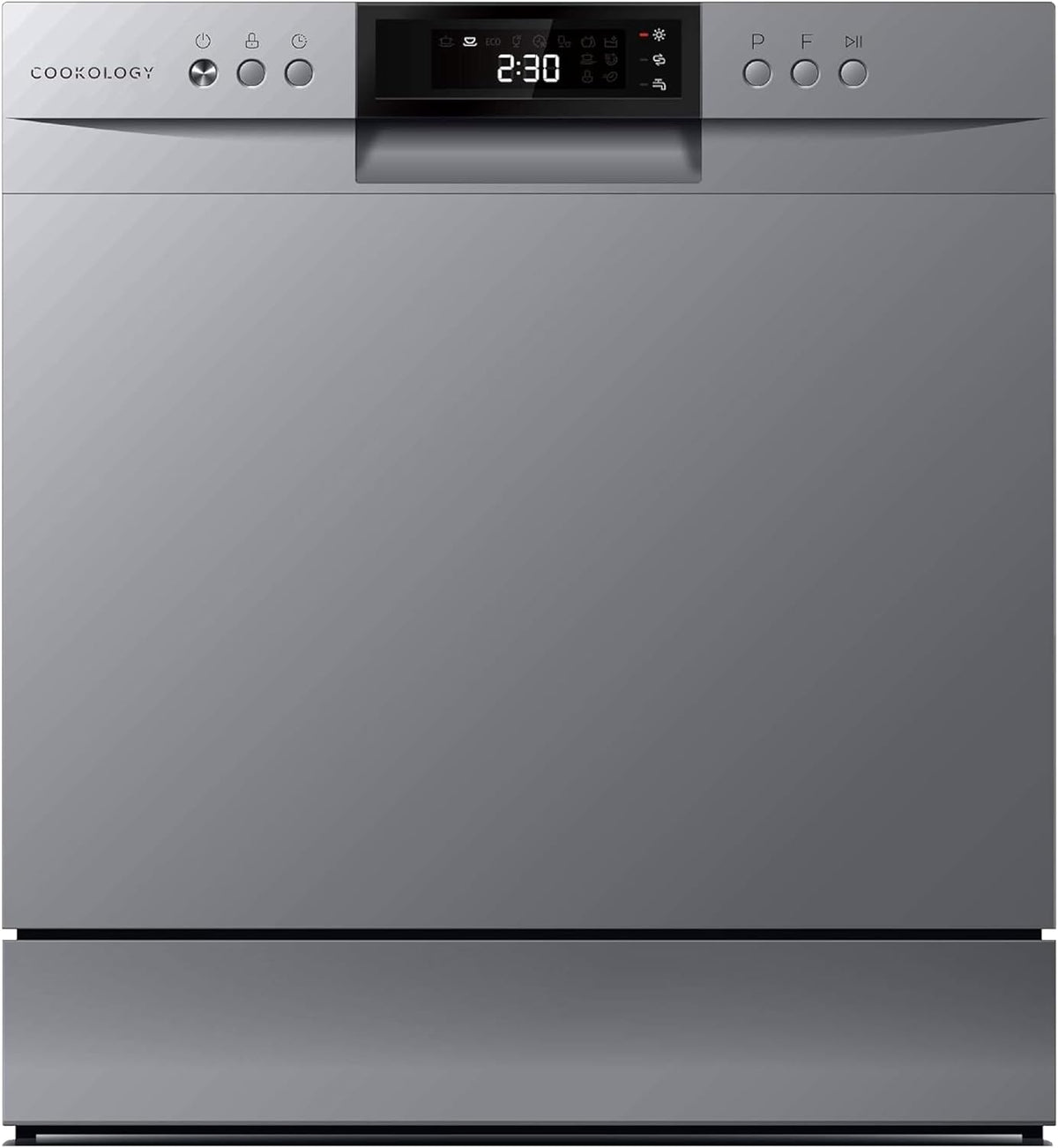 Cookology Mini Countertop Dishwasher - 8 Place Settings - Silver