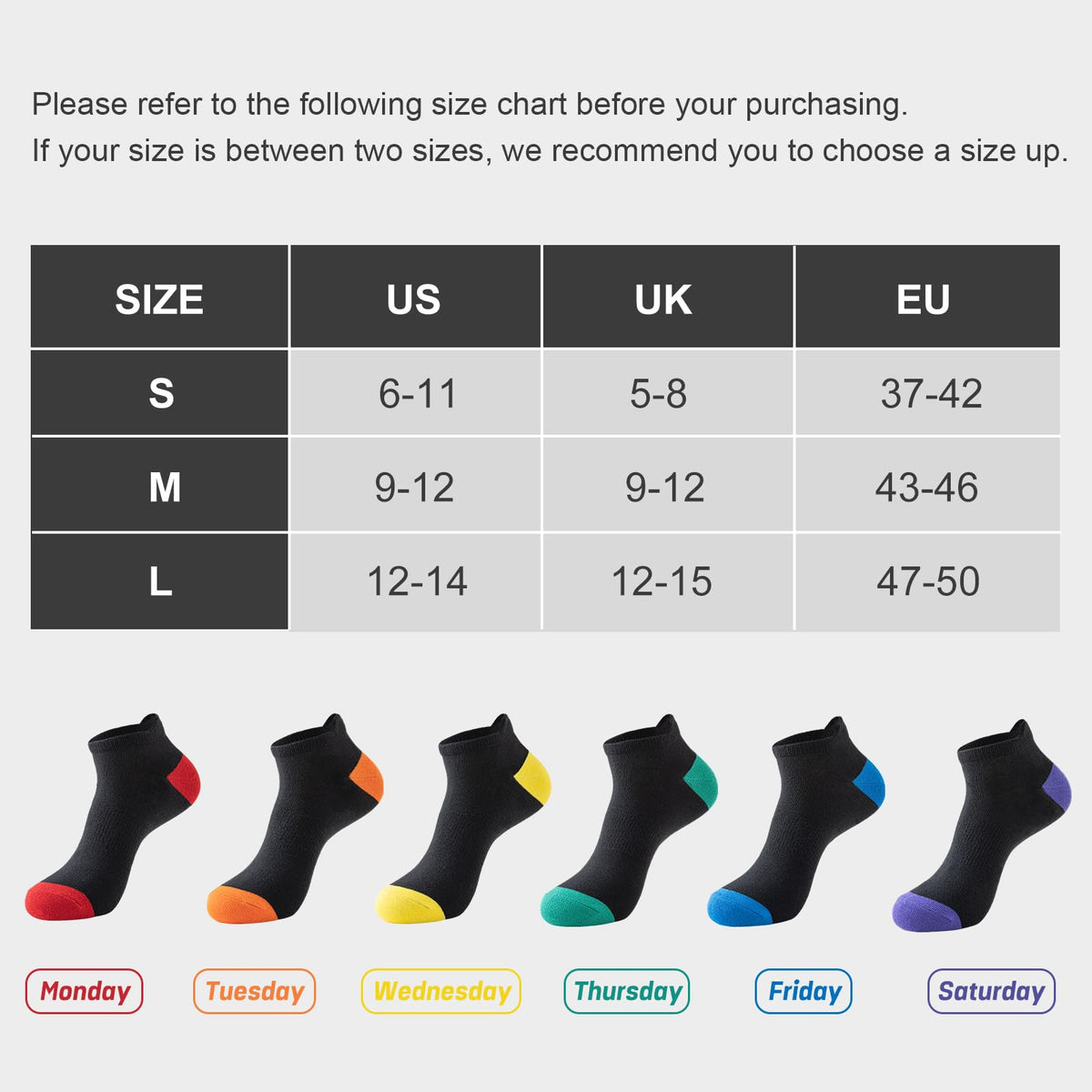 Niorasen Bamboo Trainer Socks for Men & Women, 6 Pairs, Low Cut