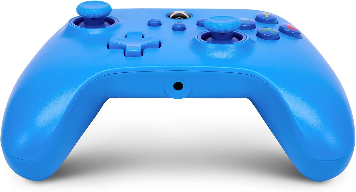 PowerA Wired Controller For Xbox Series X & S, Xbox One, PC, Windows 10 & 11, Dual Rumble Motors, Detachable 10ft USB Cable, 3.5mm Stereo Headset Jack, Official: Blue
