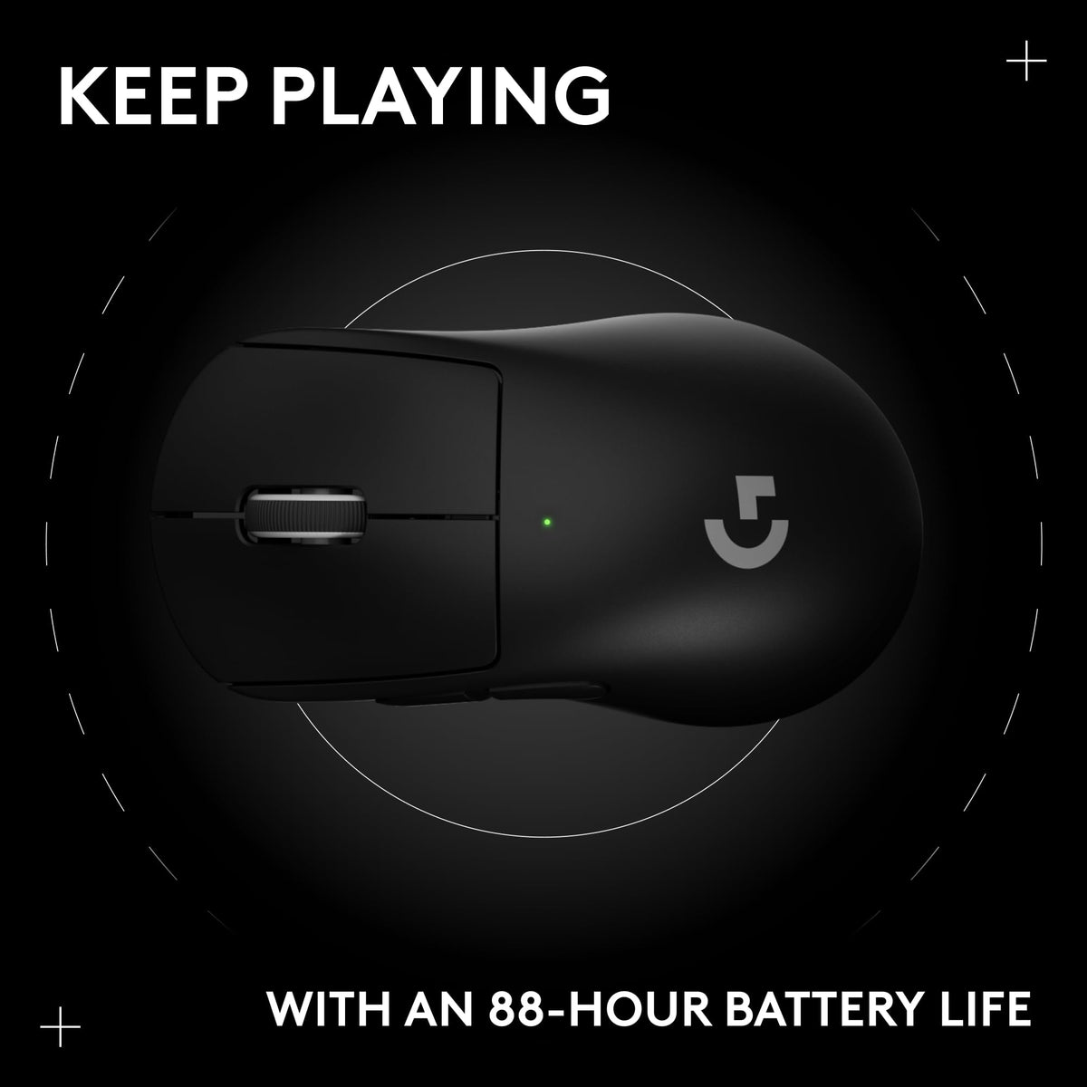 Logitech G PRO X SUPERLIGHT 2 SE Wireless Gaming Mouse, 60 g pro-grade mouse with 5 programmable buttons, 44K DPI sensor, 888+ IPS, 1 kHz report rate, USB-C charging for PC/Mac - Black