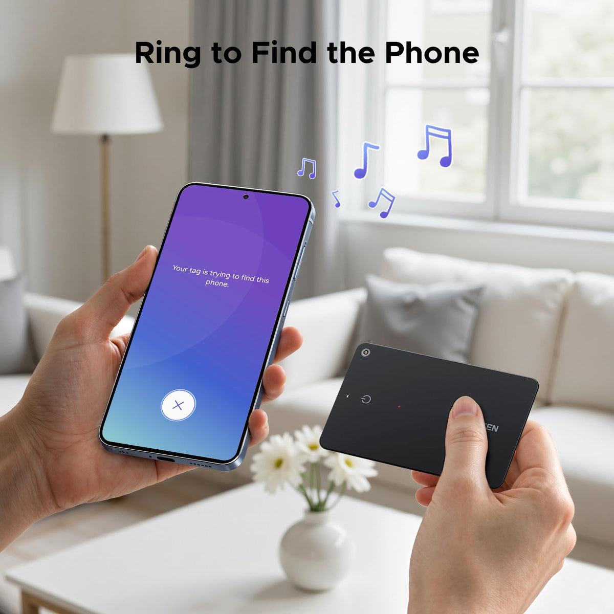 UGREEN FineTrack Slim Wallet Tracker for Apple Find My (iOS only), 1.7mm