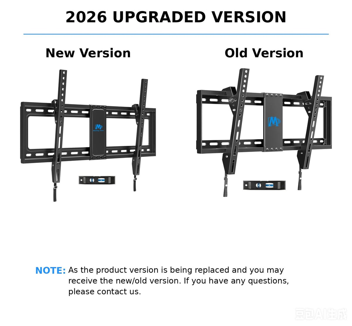 Mounting Dream Fixed TV Wall Bracket for 26-60" TV Max VESA 400x400mm 45kg
