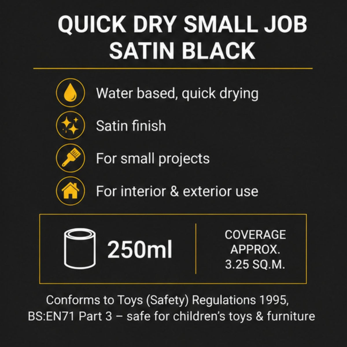RUSTINS Small Job Satin Paint Chocolate 250ml