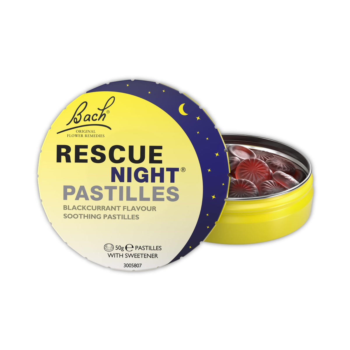 Rescue Remedy Pastilles | Orange & Elderflower Flavoured | Daily Support for Stressful Moments | Bach Original Flower Essences | Chewable Pastilles | 50g Travel Tin