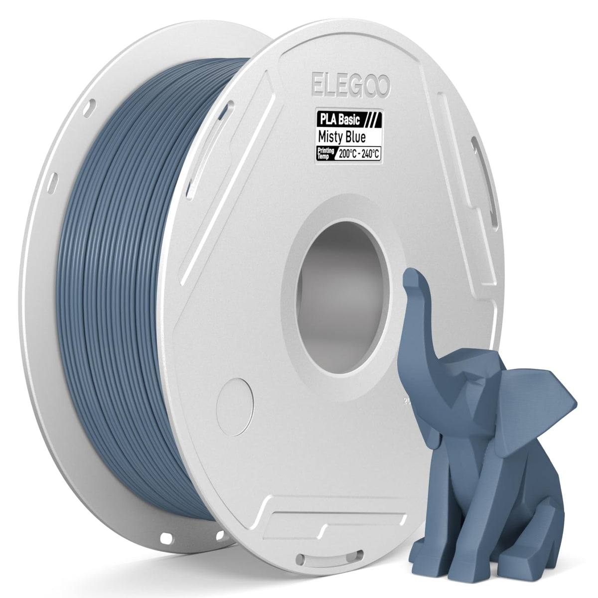 ELEGOO PLA Basic Refill 3D Printer Filament 1.75mm Red 1KG, Easy Storage