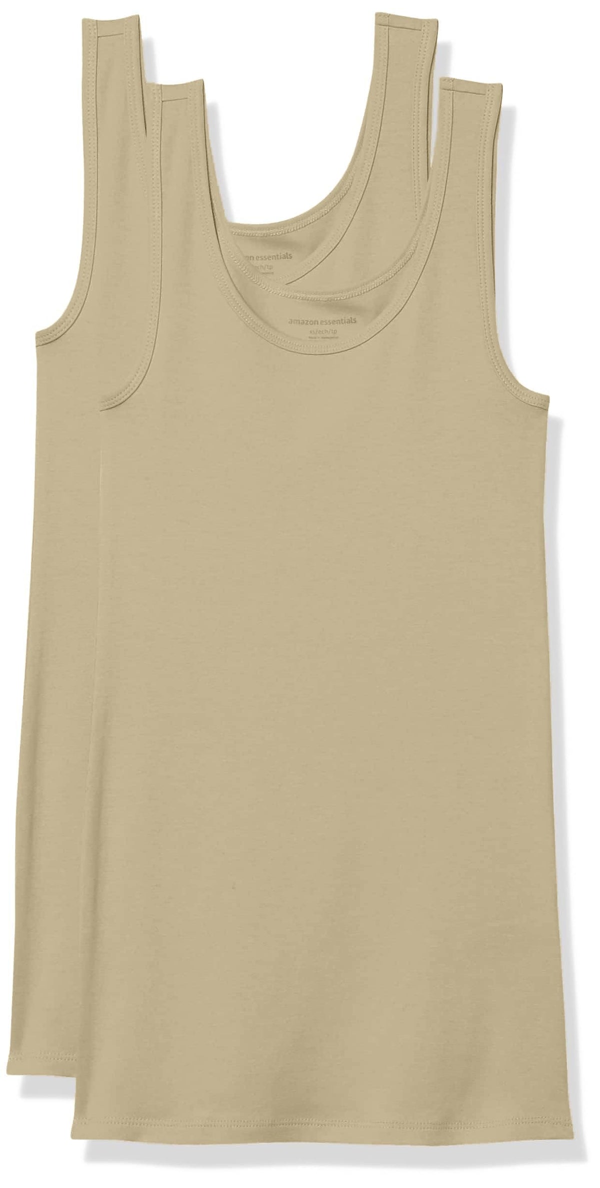 Amazon Essentials Women's Slim-Fit Vest, Pack of 2