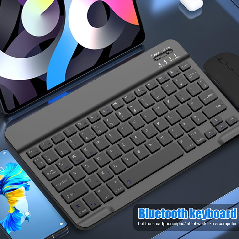 NOOX Bluetooth Keyboard for iPad, Galaxy Tablets, SmartPhones