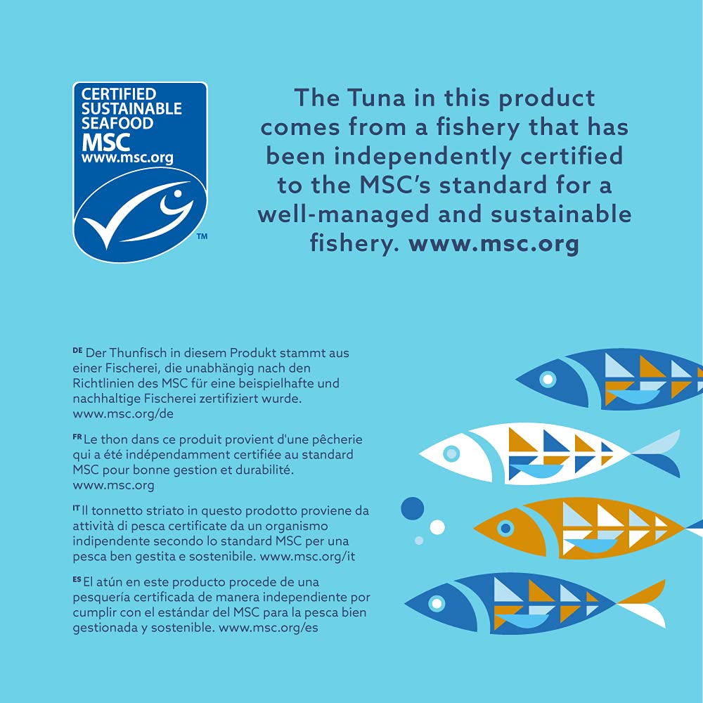 by Amazon MSC Skipjack Tuna Chunks in Spring Water, 4x145g