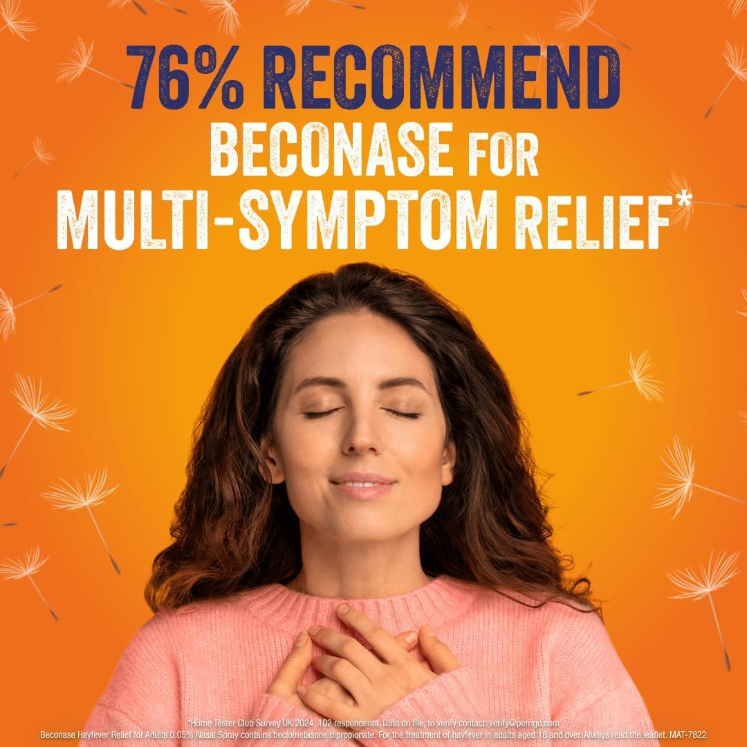 Beconase 8-in-1 Hayfever Relief Nasal Spray for Adults, 100 Sprays