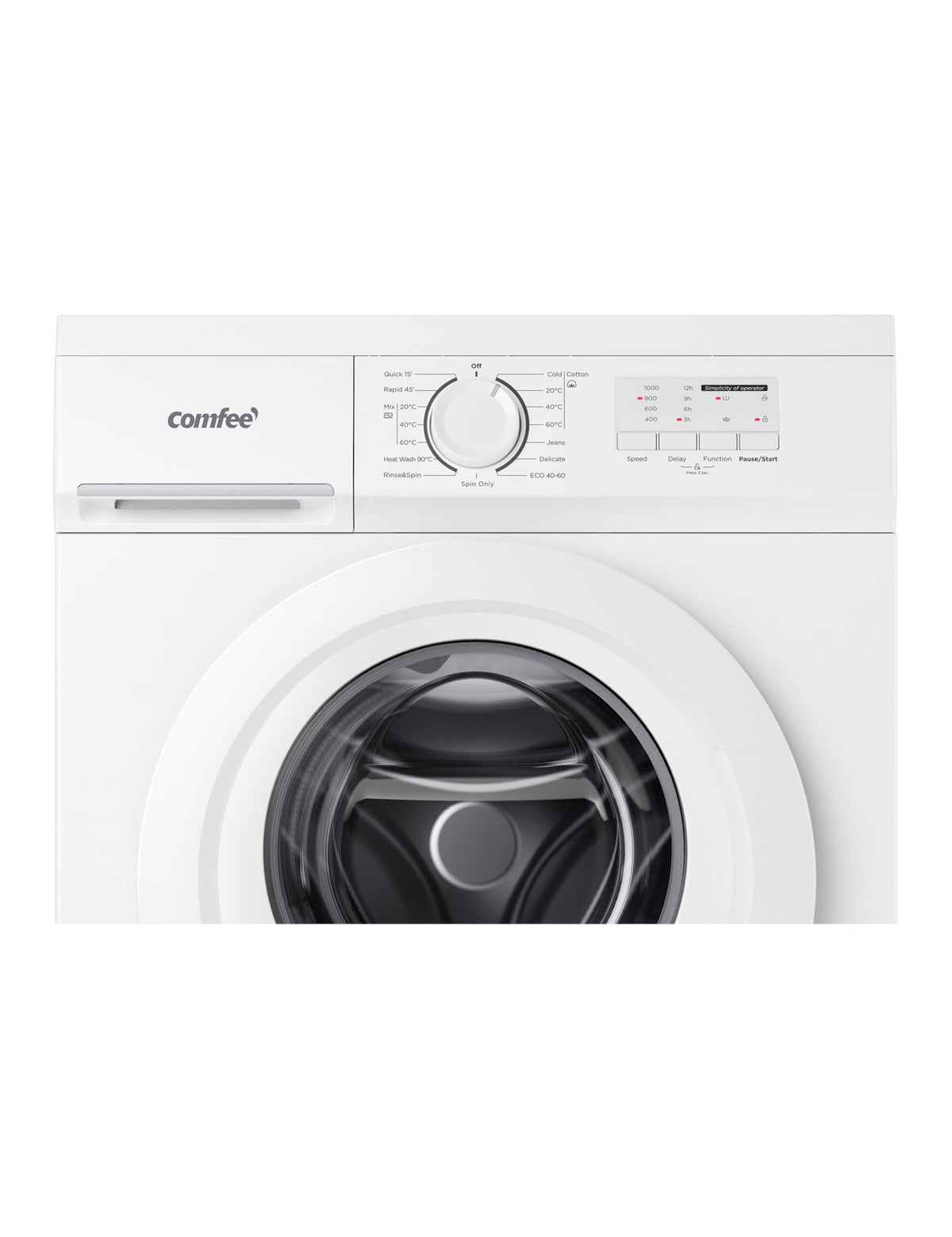 COMFEE' 9kg Washing Machine Energy Class A 1400rpm BLDC Motor Slim White