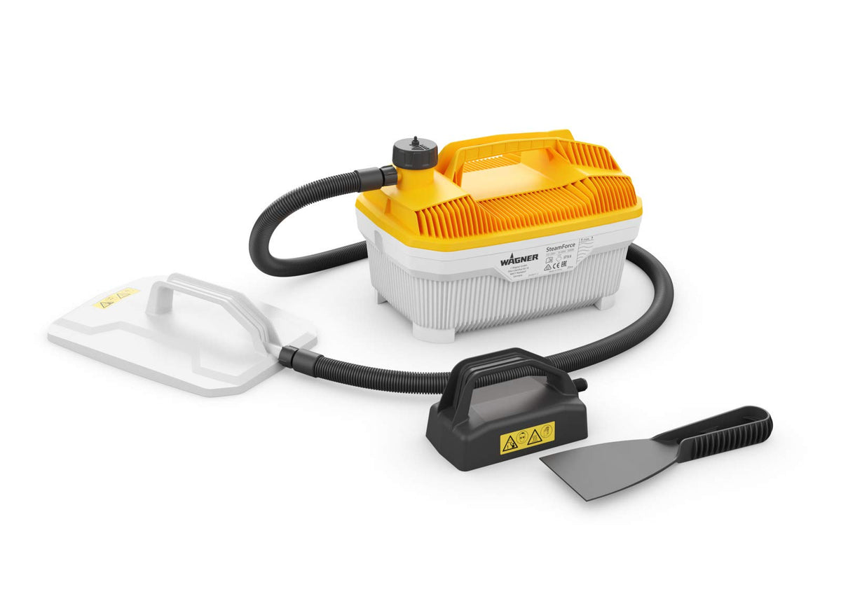 WAGNER Steam Wallpaper Stripper SteamForce, 4 L Capacity, Steaming Time Max. 70 Min, 3,7 M Hose, 2.000 W, 230 V