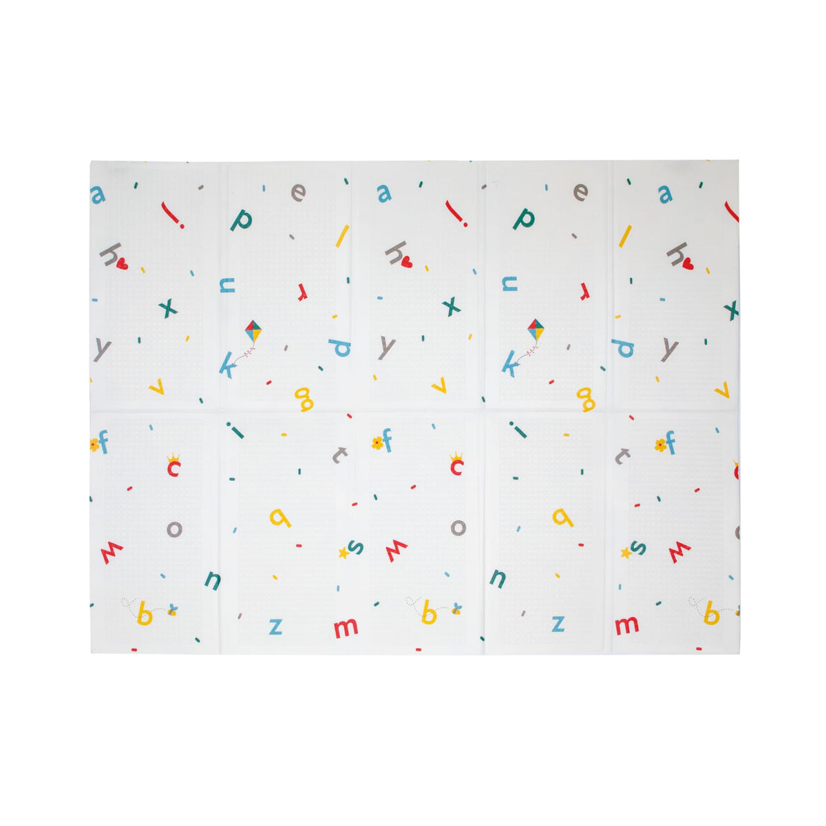 Nuby Foldable Reversible Baby Play Mat, 150 x 200 cm, XXL, 0M+, Rainbow