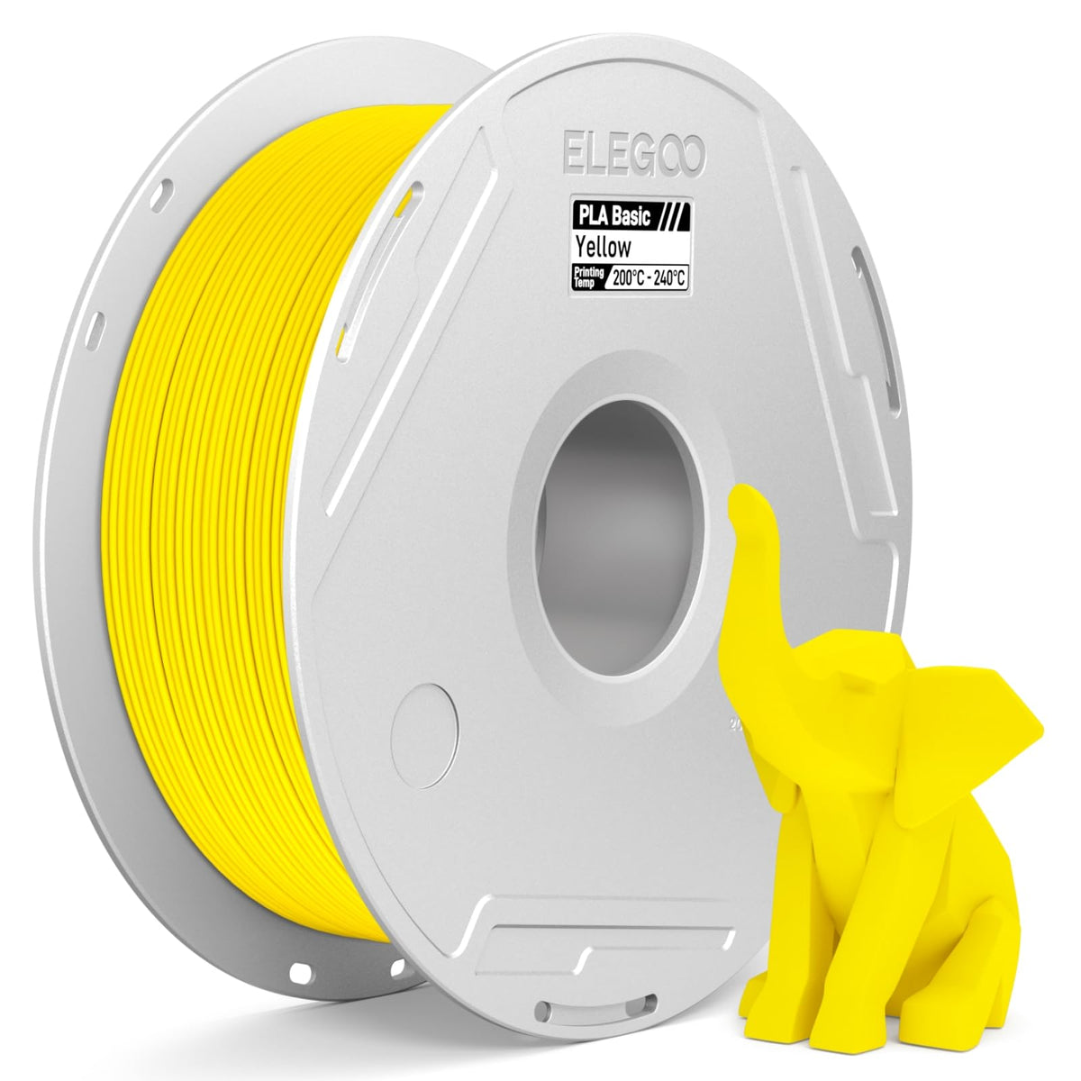 ELEGOO PLA Basic Refill 3D Printer Filament 1.75mm Red 1KG, Easy Storage