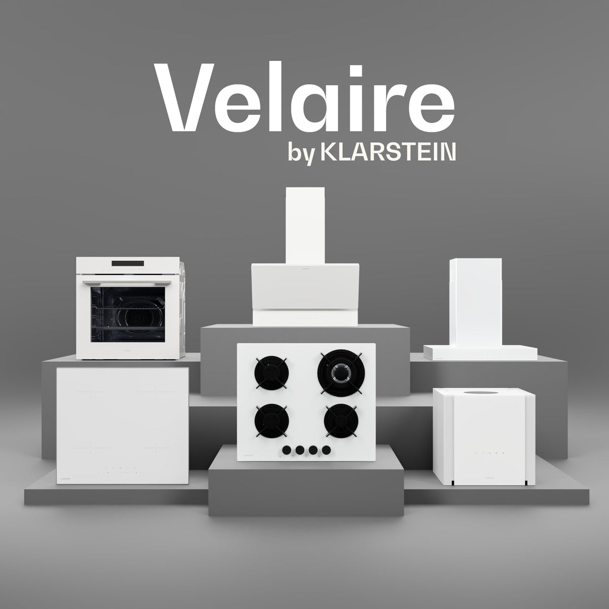 Klarstein Velaire Induction Hob 90 cm – 5 Zone Cooktop 7200W, Touch Slider, 9 Power Levels, 2 Flex Zones, Residual Heat Indicator