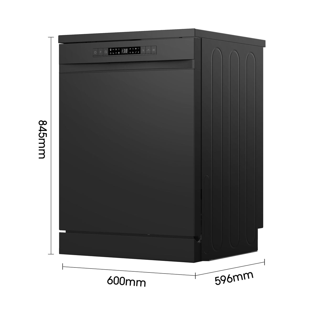 Hisense HS523E15WUK Slimline 10 Places Free Standing Dishwasher White with 30 Minutes Quick Wash [Energy Class E]