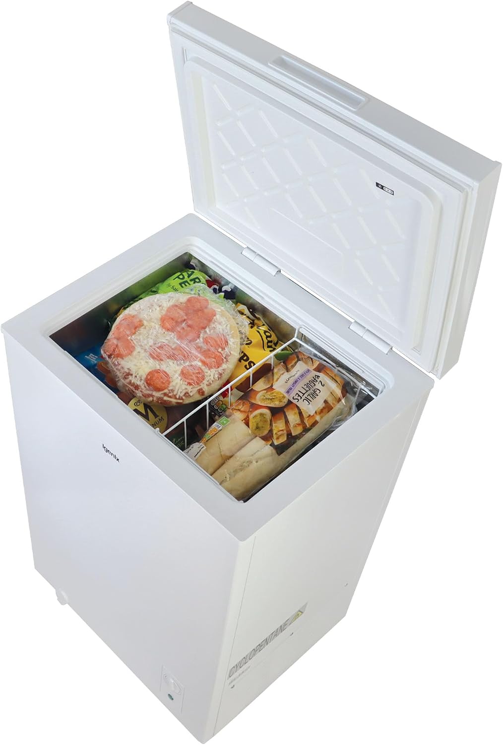 Igenix IGCF0198W Freestanding Chest Freezer, 198 Litre, White