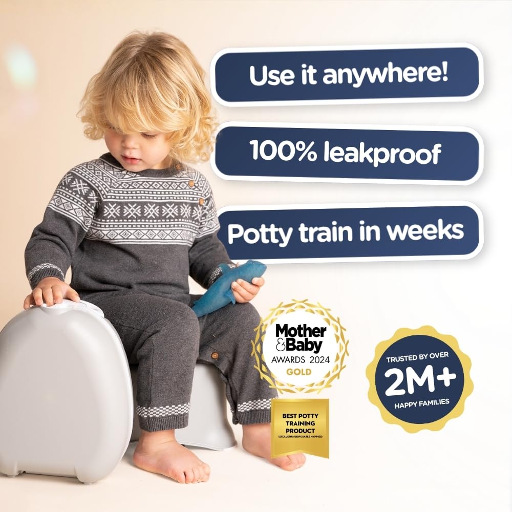 My Carry Potty - Travel Potty, Award-Winning Portable Toddler Toilet Seat for Kids to Take Everywhere (Ladybird)